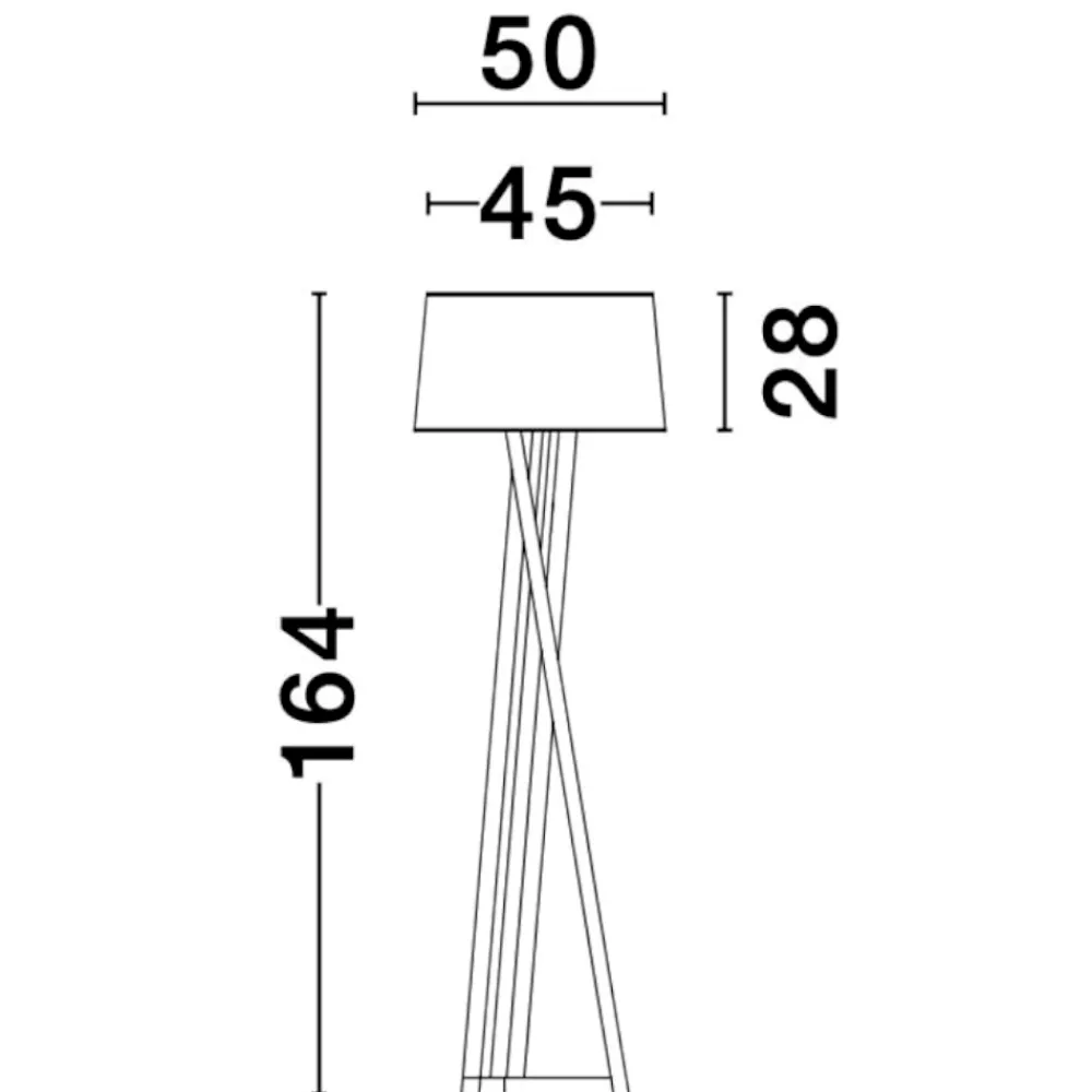 Lampade Da Terra-Selezionato da Mazzolaluce Lampada da terra moderna in legno per salotto h164 cm