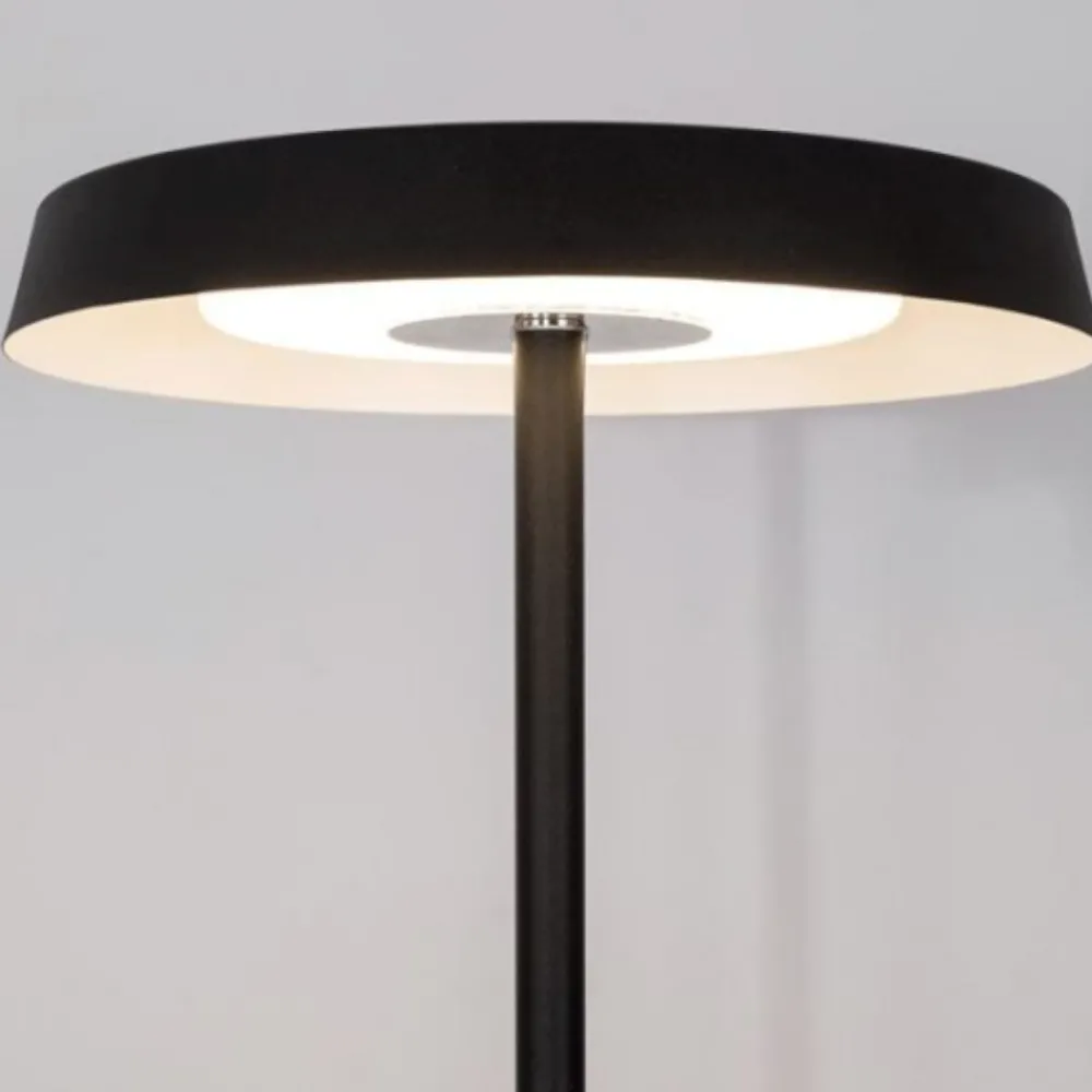 Lampade Da Terra-Selezionato da Mazzolaluce Lampada da terra moderna led 3000k nera h170 cm