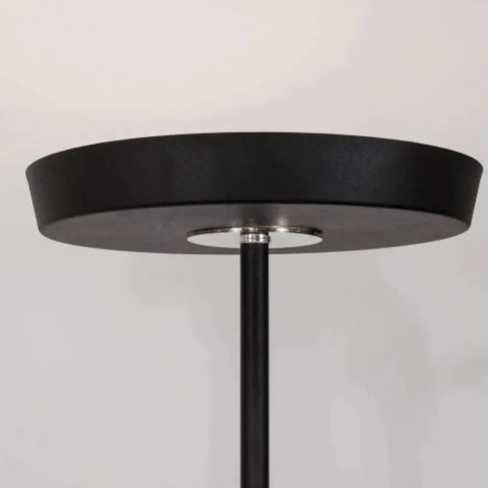 Lampade Da Terra-Selezionato da Mazzolaluce Lampada da terra moderna led 3000k nera h170 cm