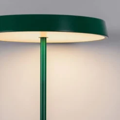 Lampade Da Terra-Selezionato da Mazzolaluce Lampada da terra moderna led 3000k tondo verde h136 cm