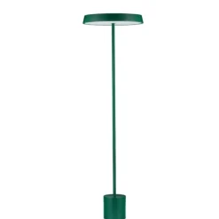 Lampade Da Terra-Selezionato da Mazzolaluce Lampada da terra moderna led 3000k tondo verde h136 cm