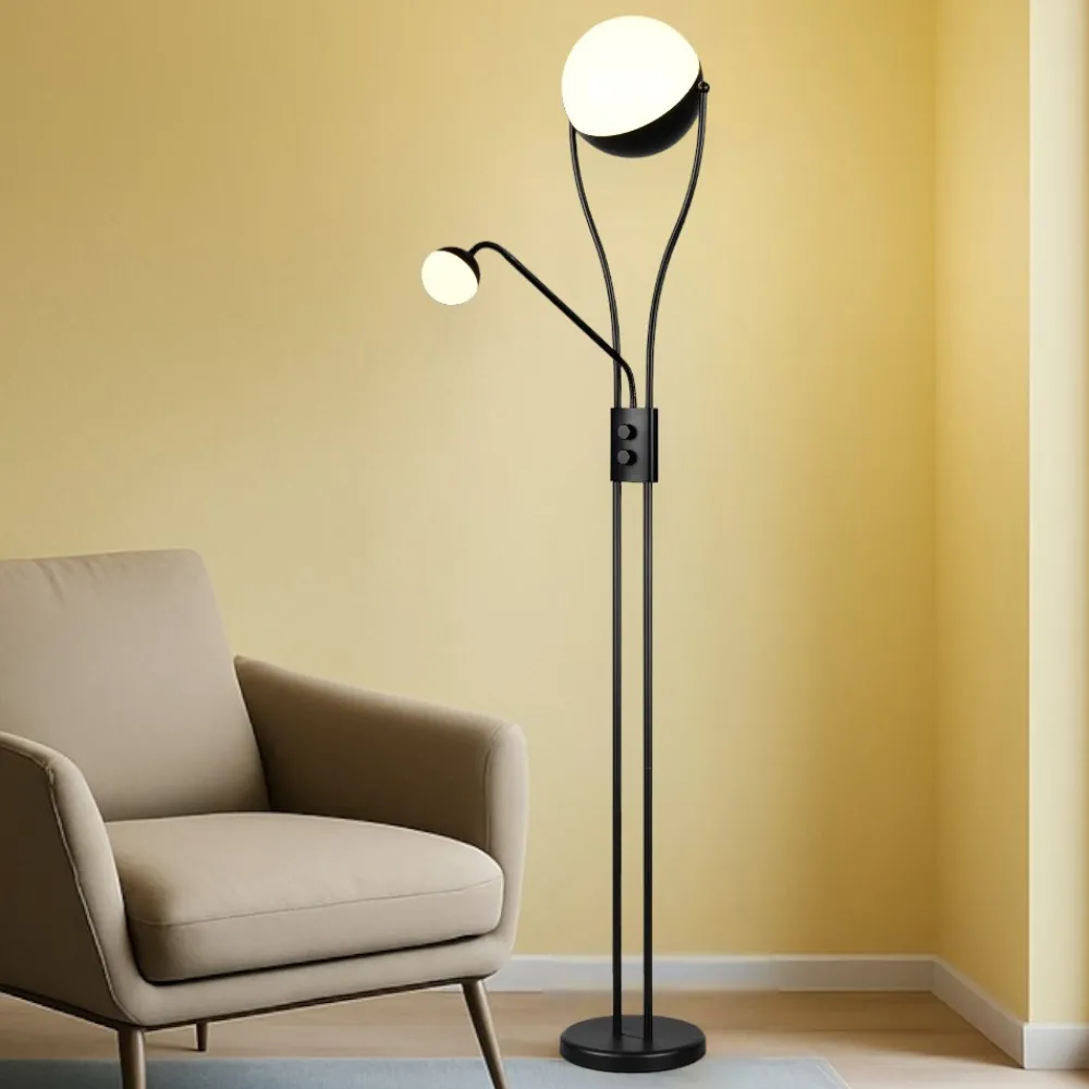 Lampade Da Terra-Selezionato da Mazzolaluce Lampada da terra moderna led 3000k orientabile 2 luci