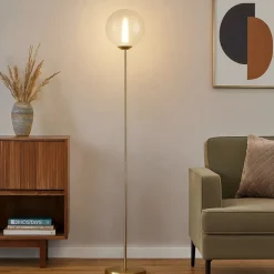 Lampade Da Terra-Selezionato da Mazzolaluce Lampada da terra moderna led 3000k dimmerabile colore oro