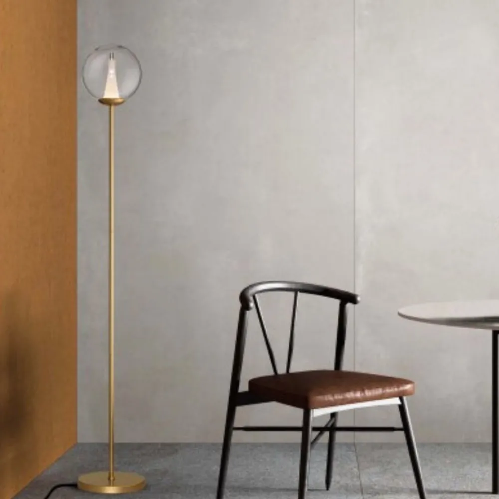 Lampade Da Terra-Selezionato da Mazzolaluce Lampada da terra moderna led 3000k dimmerabile colore oro