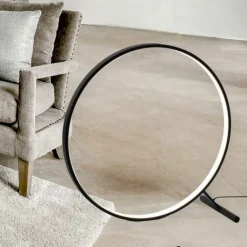 Lampade Da Terra-Selezionato da Mazzolaluce Lampada da terra moderna led 3000k circolare dimmerabile