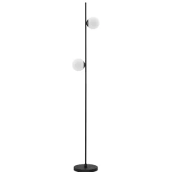 Lampade Da Terra-Selezionato da Mazzolaluce Lampada da terra moderna led 3000k due luci sferiche