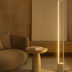 Lampade Da Terra-Selezionato da Mazzolaluce Lampada da terra moderna led 3000k rettangolare bianca