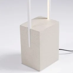 Lampade Da Terra-Selezionato da Mazzolaluce Lampada da terra moderna led 3000k rettangolare bianca