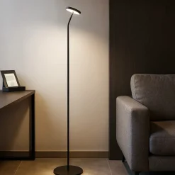Lampade Da Terra-Selezionato da Mazzolaluce Lampada da terra moderna led 3000k rotondo h123 cm