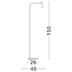 Lampade Da Terra-Selezionato da Mazzolaluce Lampada da terra moderna led 3000k per ufficio orientabile
