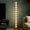 Lampade Da Terra-Maytoni Lampada da terra moderna amulet led 3000k in metallo colore oro e vetro