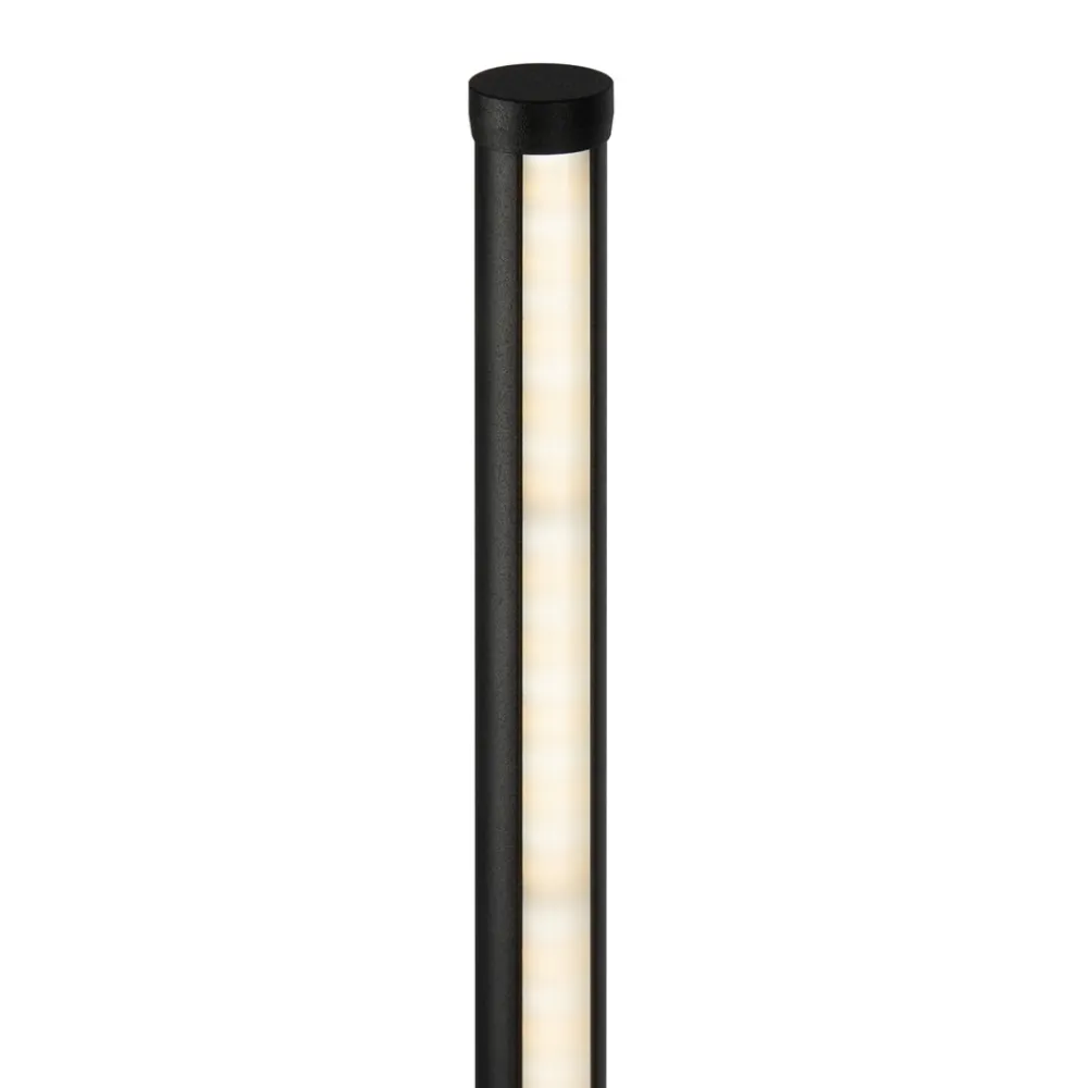 Lampade Da Terra-Maytoni Lampada da terra moderna flow led da 3000k a 6000k nera sottile