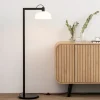 Lampade Da Terra-Selezionato da Mazzolaluce Lampada da terra moderna metallo nero e bianco minimalista