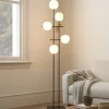 Lampade Da Terra-Miloox Lampada da terra moderna lingotto nero oro per salotto