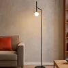 Lampade Da Terra-Selezionato da Mazzolaluce Lampada da terra moderna nera per salotto h165 cm