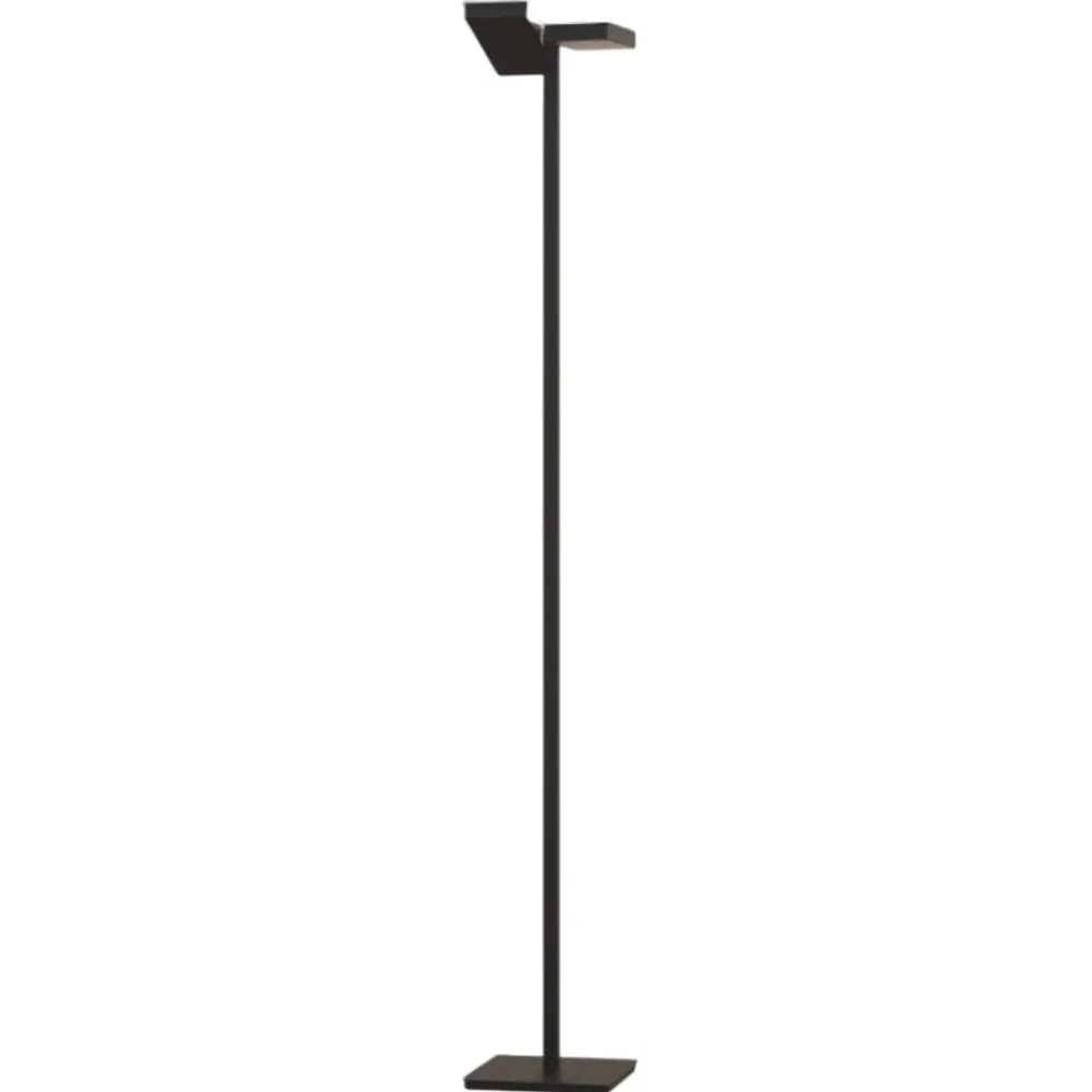 Lampade Da Terra-Top Light Lampada da terra moderna nera luci orientabili