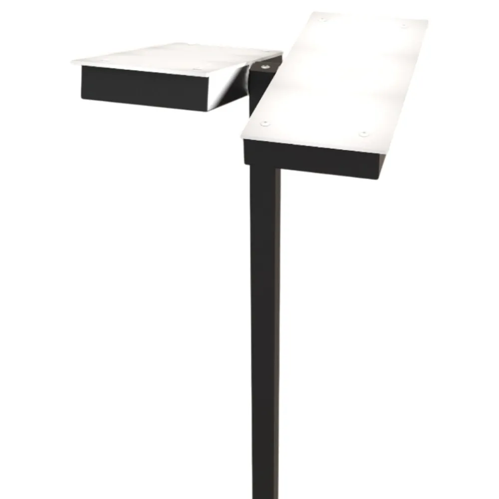 Lampade Da Terra-Top Light Lampada da terra moderna nera luci orientabili
