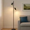 Lampade Da Terra-Selezionato da Mazzolaluce Lampada da terra moderna orientabile due luci