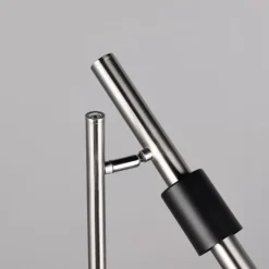 Lampade Da Terra-Selezionato da Mazzolaluce Lampada da terra moderna orientabile 3 led 2300k 3000k 4000k nickel opaco