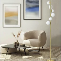 Lampade Da Terra-Selezionato da Mazzolaluce Lampada da terra moderna oro per salotto