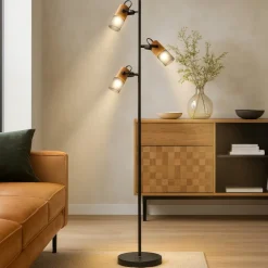 Lampade Da Terra-Selezionato da Mazzolaluce Lampada da terra moderna per salotto h150 cm con lampade orientabili