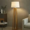Lampade Da Terra-Selezionato da Mazzolaluce Lampada da terra moderna quattro piedi a croce in legno