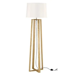 Lampade Da Terra-Selezionato da Mazzolaluce Lampada da terra moderna quattro piedi a croce in legno