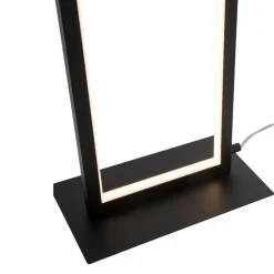 Lampade Da Terra-Selezionato da Mazzolaluce Lampada da terra moderna rettangolare nera led 36w 3000k design