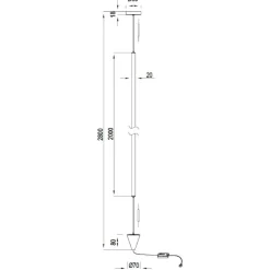 Lampade Da Terra-Selezionato da Mazzolaluce Lampada da terra moderna sospesa bianca led 3000k dimmerabile