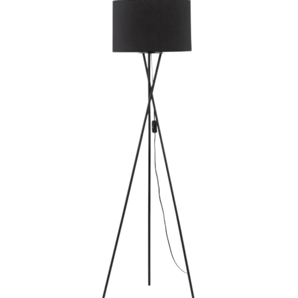 Lampade Da Terra-Selezionato da Mazzolaluce Lampada da terra moderna tre piedi paralume di tessuto