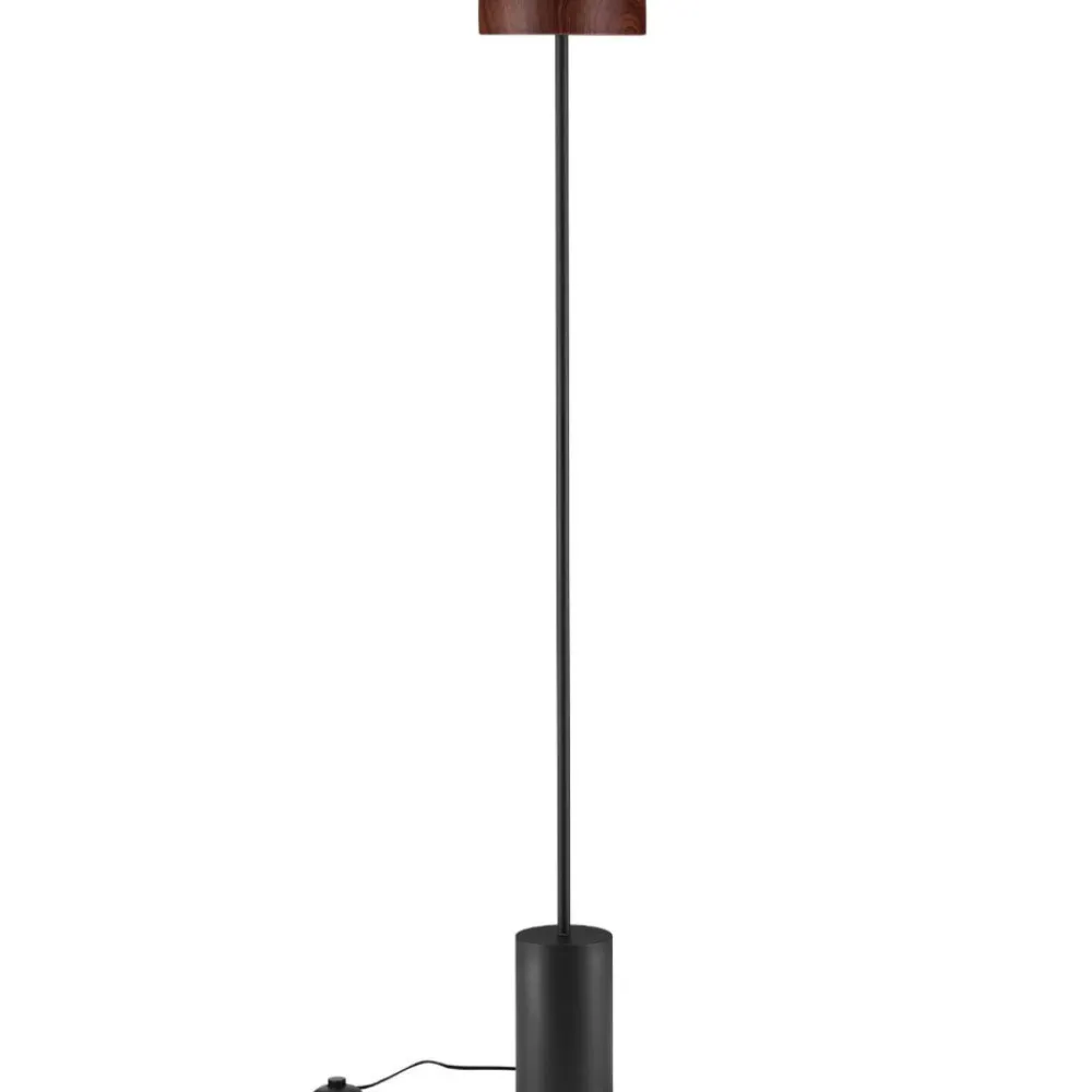 Lampade Da Terra-Selezionato da Mazzolaluce Lampada da terra moderno led 3000k metallo effetto legno