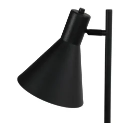Lampade Da Terra-Selezionato da Mazzolaluce Lampada da terra nera con tavolino luce orientabile