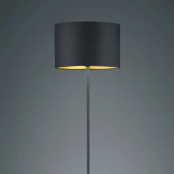 Lampade Da Terra-Selezionato da Mazzolaluce Lampada da terra nera dal design moderno minimale