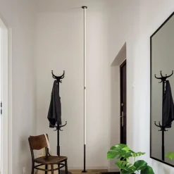 Lampade Da Terra-Selezionato da Mazzolaluce Lampada da terra nera led 3000k cavo allungabile sospesa