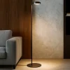 Lampade Da Terra-Selezionato da Mazzolaluce Lampada da terra nera led 28w 3000k dimmerabile orientabile fp