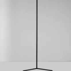 Lampade Da Terra-Selezionato da Mazzolaluce Lampada da terra nera moderna led 18w 3000k dimmerabile