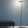 Lampade Da Terra-Selezionato da Mazzolaluce Lampada da terra nera moderna led 20w 3000k dimmerabile fp