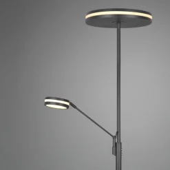 Lampade Da Terra-Selezionato da Mazzolaluce Lampada da terra nera moderna led da 2700k a 4000k orientabile