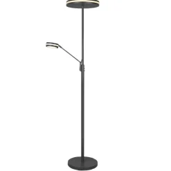 Lampade Da Terra-Selezionato da Mazzolaluce Lampada da terra nera moderna led da 2700k a 4000k orientabile