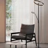 Lampade Da Terra-Selezionato da Mazzolaluce Lampada da terra nera piantana led doppia luce per ufficio moderna
