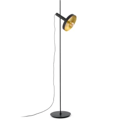 Lampade Da Terra-Selezionato da Mazzolaluce Lampada da terra orientabile industrial metallo nero