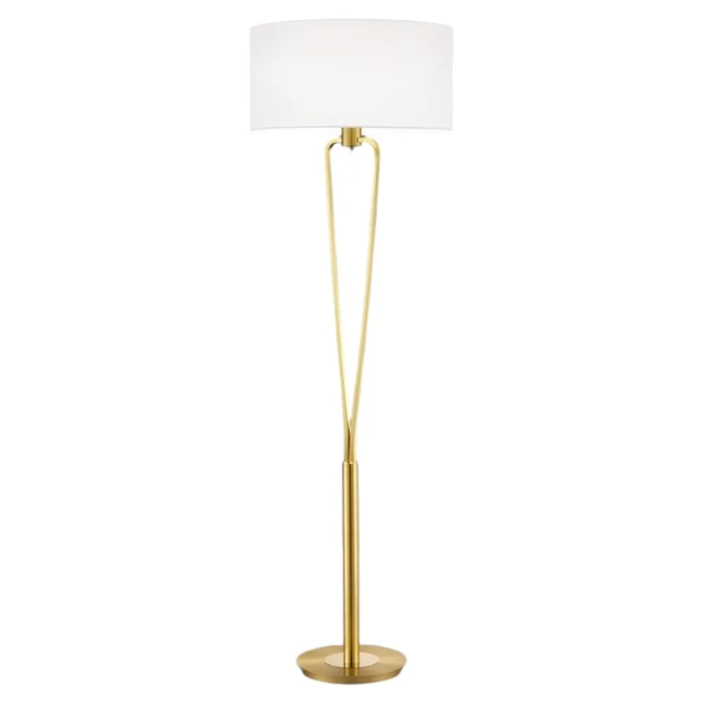 Lampade Da Terra-Selezionato da Mazzolaluce Lampada da terra oro per salotto stile contemporaneo