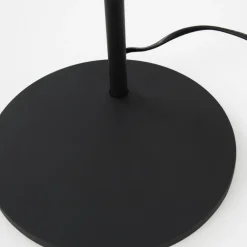 Lampade Da Terra-Selezionato da Mazzolaluce Lampada da terra paralume tessuto nero per soggiorno