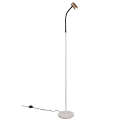 Lampade Da Terra-Selezionato da Mazzolaluce Lampada da terra per lettura luce orientabile beige caffe moderna