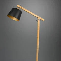 Lampade Da Terra-Selezionato da Mazzolaluce Lampada da terra per salotto h156 cm moderna nera orientabile