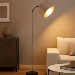 Lampade Da Terra-Selezionato da Mazzolaluce Lampada da terra per salotto moderno paralume in velluto