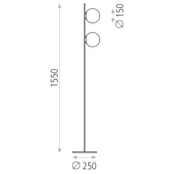 Lampade Da Terra-Selezionato da Mazzolaluce Lampada da terra per soggiorno moderno led 10w 3000k