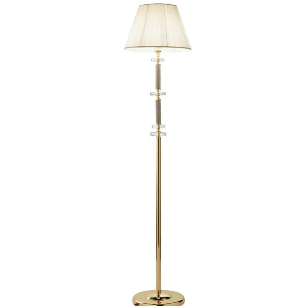 Lampade Da Terra-Ondaluce Lampada da terra piantana classica pt dido oro