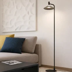 Lampade Da Terra-Eglo Lampada da terra piantana conomavilla-z nera led rgb 2700k a 6500k controllo remoto app