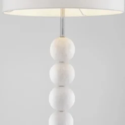 Lampade Da Terra-Selezionato da Mazzolaluce Lampada da terra piantana moderna sfere pietra bianca per soggiorno
